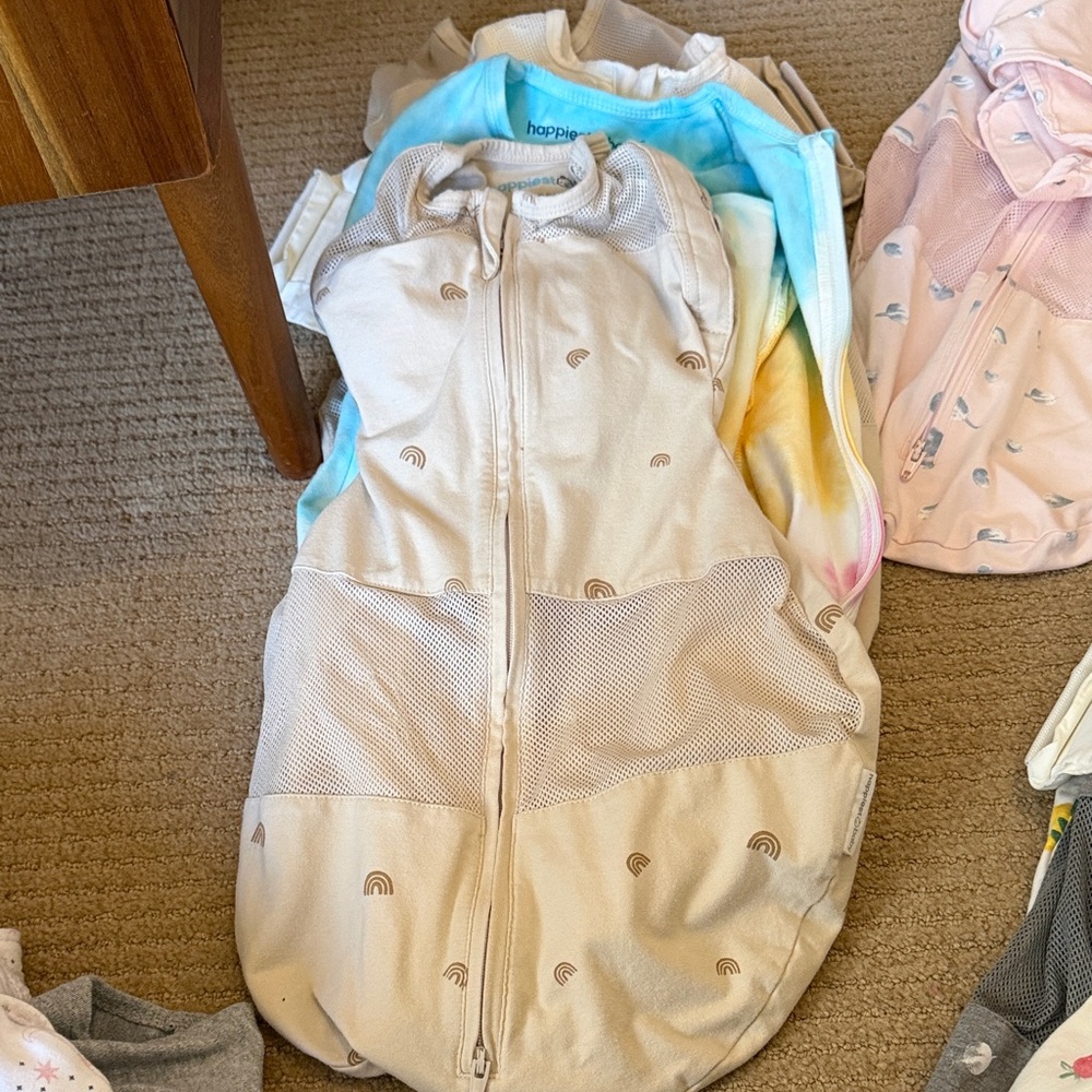 Happiest Baby Beige Rainbow Print Sleep Sack for Kids